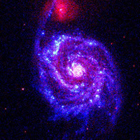 UVOT images of SN 2005cs, a Type II supernova in the nearby galaxy M51.